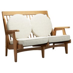 "Maria" Two-Seater Sofa by Guillerme et Chambron for Votre Maison, France 1960s