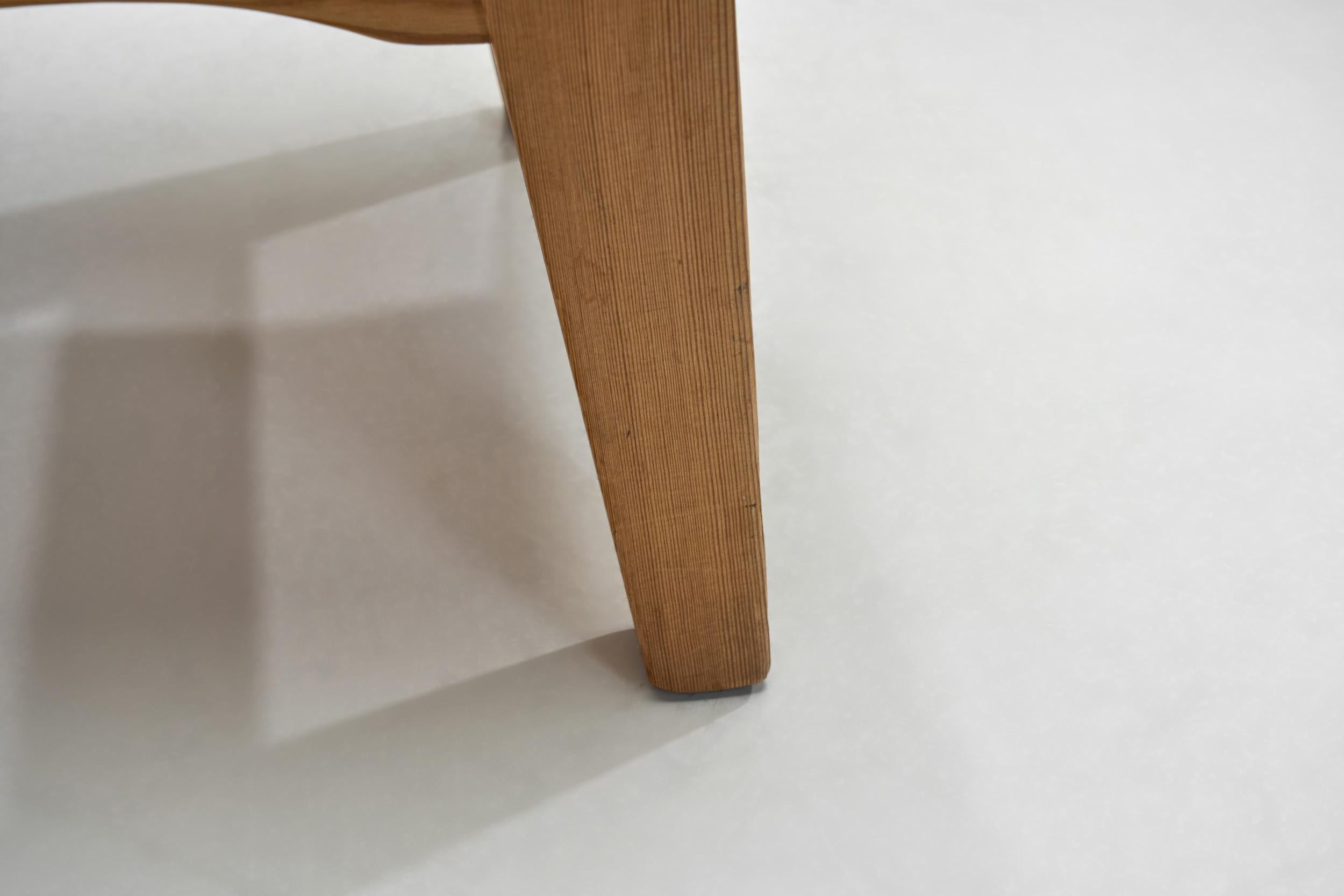 Pair of Stools by Krogenæs with Sheepskin Seats, Norway 20th Century For Sale 12