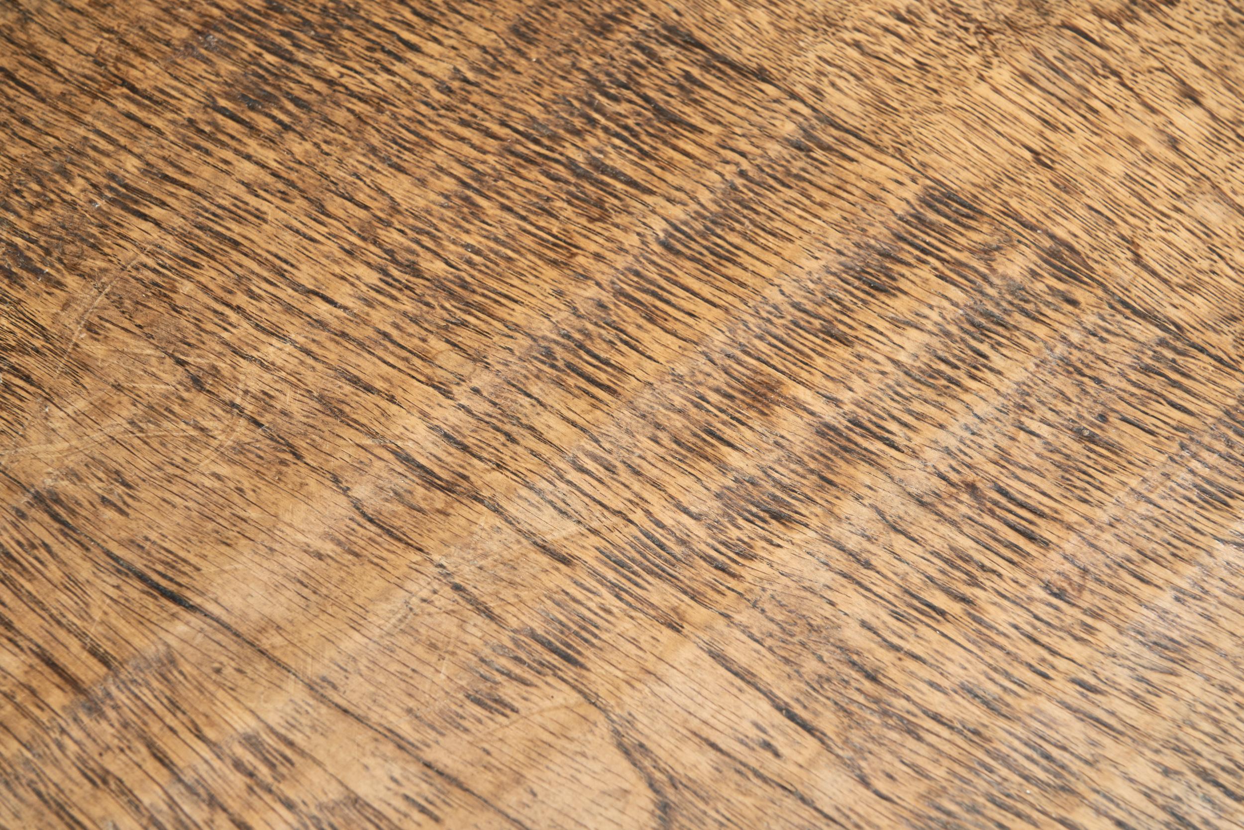 European Brutalist Wooden Coffee Table, Europe second half of the 20th century For Sale 5