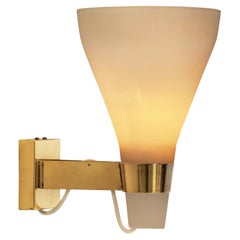 Model "50-090" Opal Glass Wall Lamp by Lisa Johansson-Pape, Finland 1950s