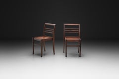 Pair of Model "103" Oak Side Chairs by René Gabriel, France 1940s