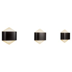 Set of Three Model "2010" Wall Lights by R. Kruger and D. Witte, Germany 1960s