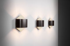Set of Three Model "2010" Wall Lights by R. Kruger and D. Witte, Germany 1960s