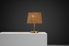 Model "4010" Brass Table Lamp for PSO, Finland Mid-20th Century