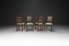 Set of Four Amsterdamse School Dining Chairs, The Netherlands ca 1920s