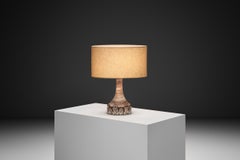 Glasierte Steingut-Tischlampe von Birte Vedel Howard, Dänemark, ca. 1960er Jahre