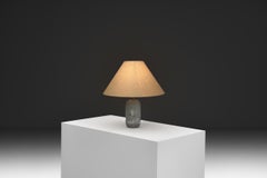Frosted Glass Table Lamp with Horse Decoration, Sweden 1930s