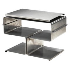 "Sequenza" Side Table with Pivotable Top by François Monnet, France ca 1970s