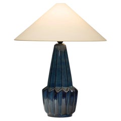 Glasierte Tischlampe Modell „1052“ von Einar Johansen für Søholm, Dänemark, ca. 1950er Jahre