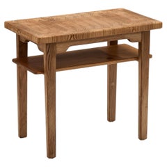 Beistelltisch aus Kiefernholz mit geometrischem Muster von Hilding Nilsson, Schweden, 1960er Jahre