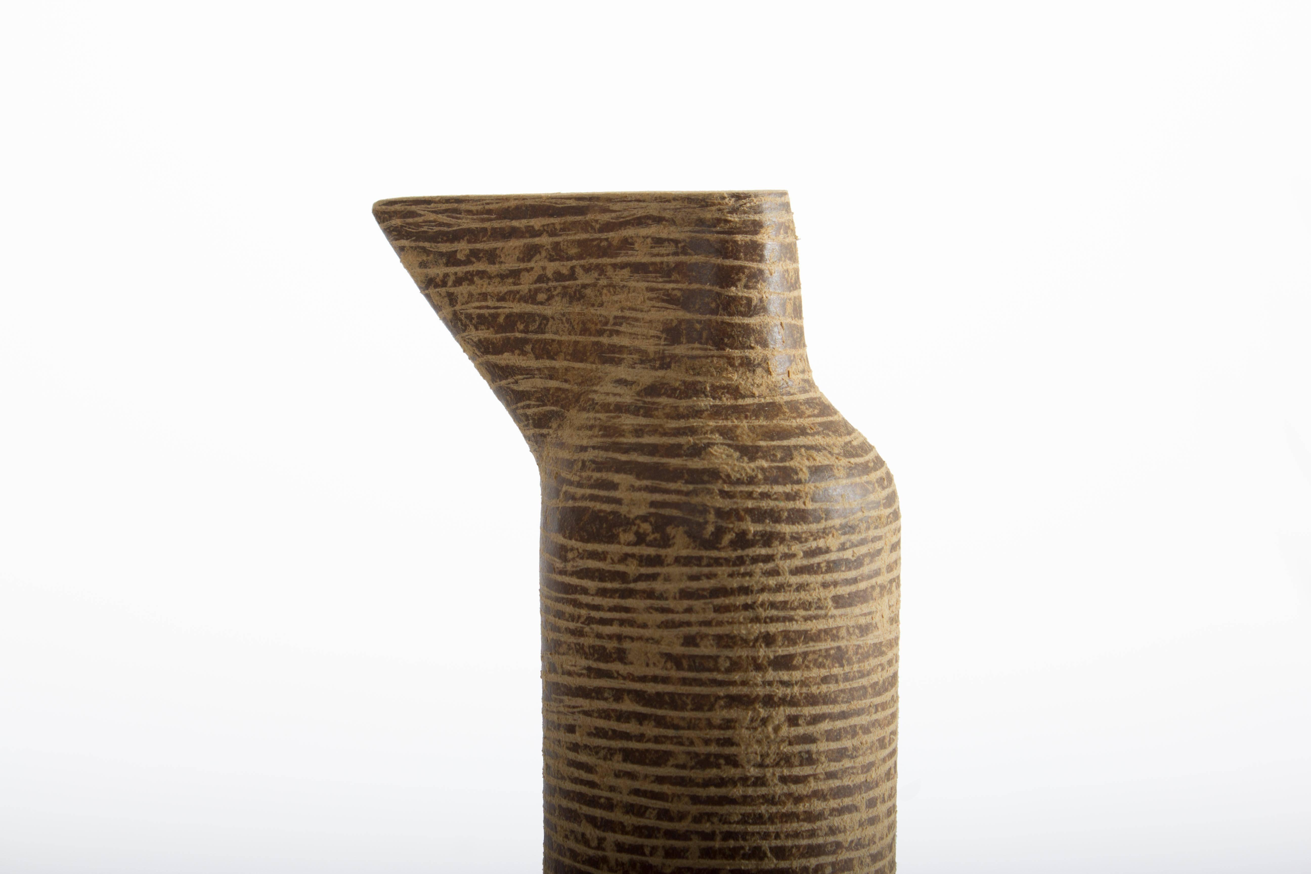 Organic Modern Organic Anfora Vase by Brazilian Designer Domingos Tótora, Medium With Spout For Sale