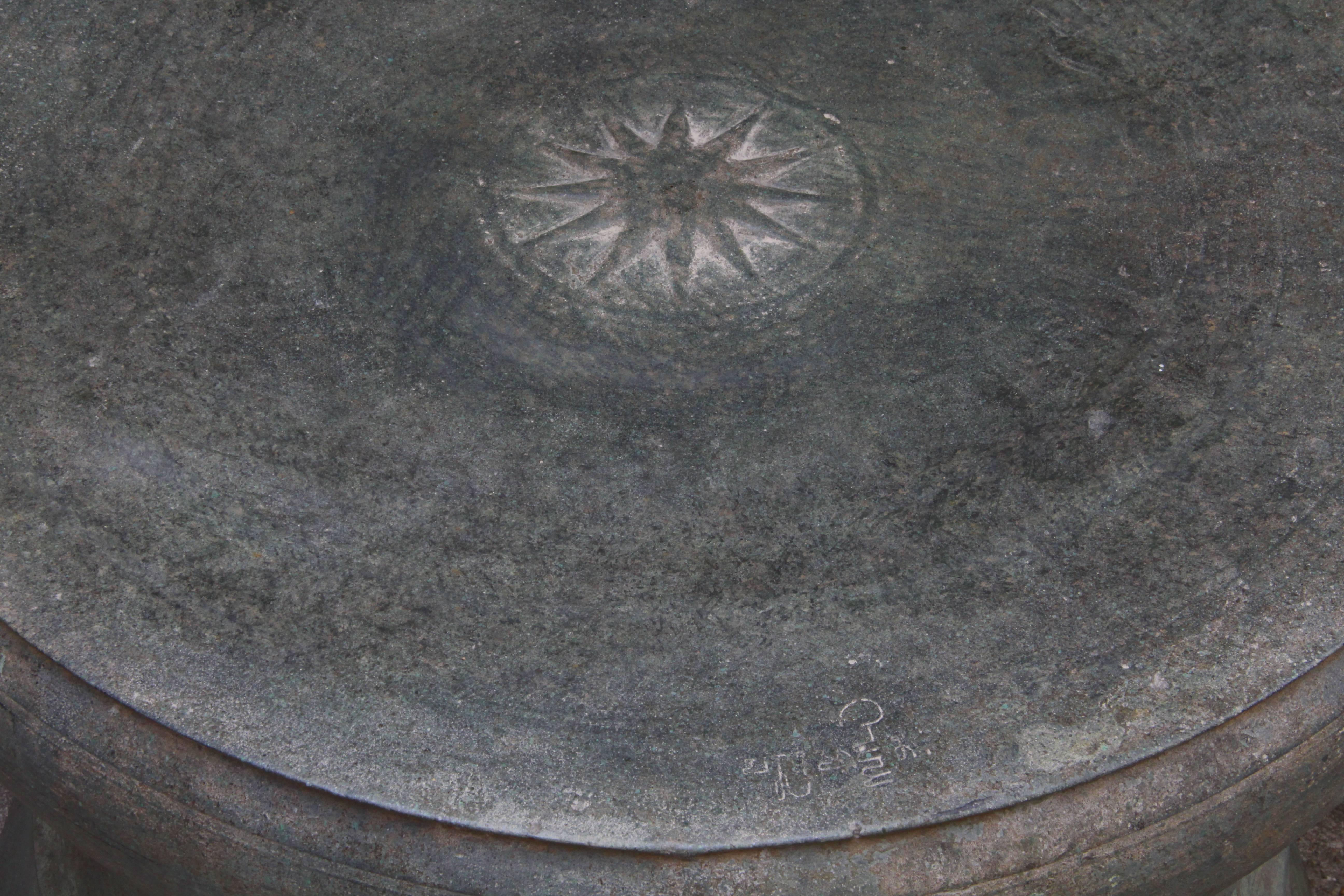 Dong Son Civilization ‘Vietnam’ Excavated Bronze Ritual Drum For Sale 2