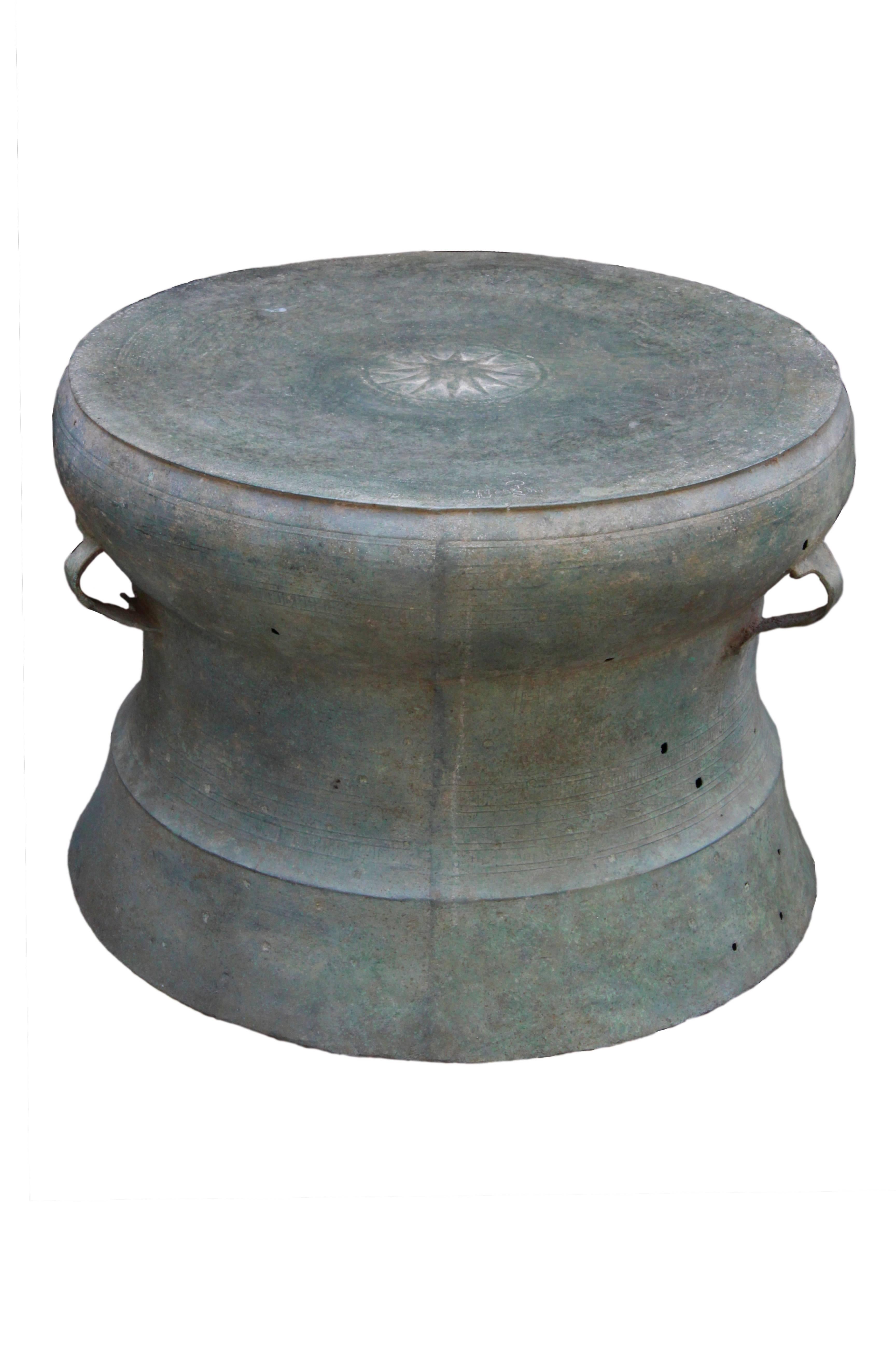 Dong Son Civilization ‘Vietnam’ Excavated Bronze Ritual Drum For Sale 4