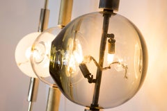 Lean Light-Modern Handmade Glass with Gold Leaf and Brass Wall & Floor Lighting