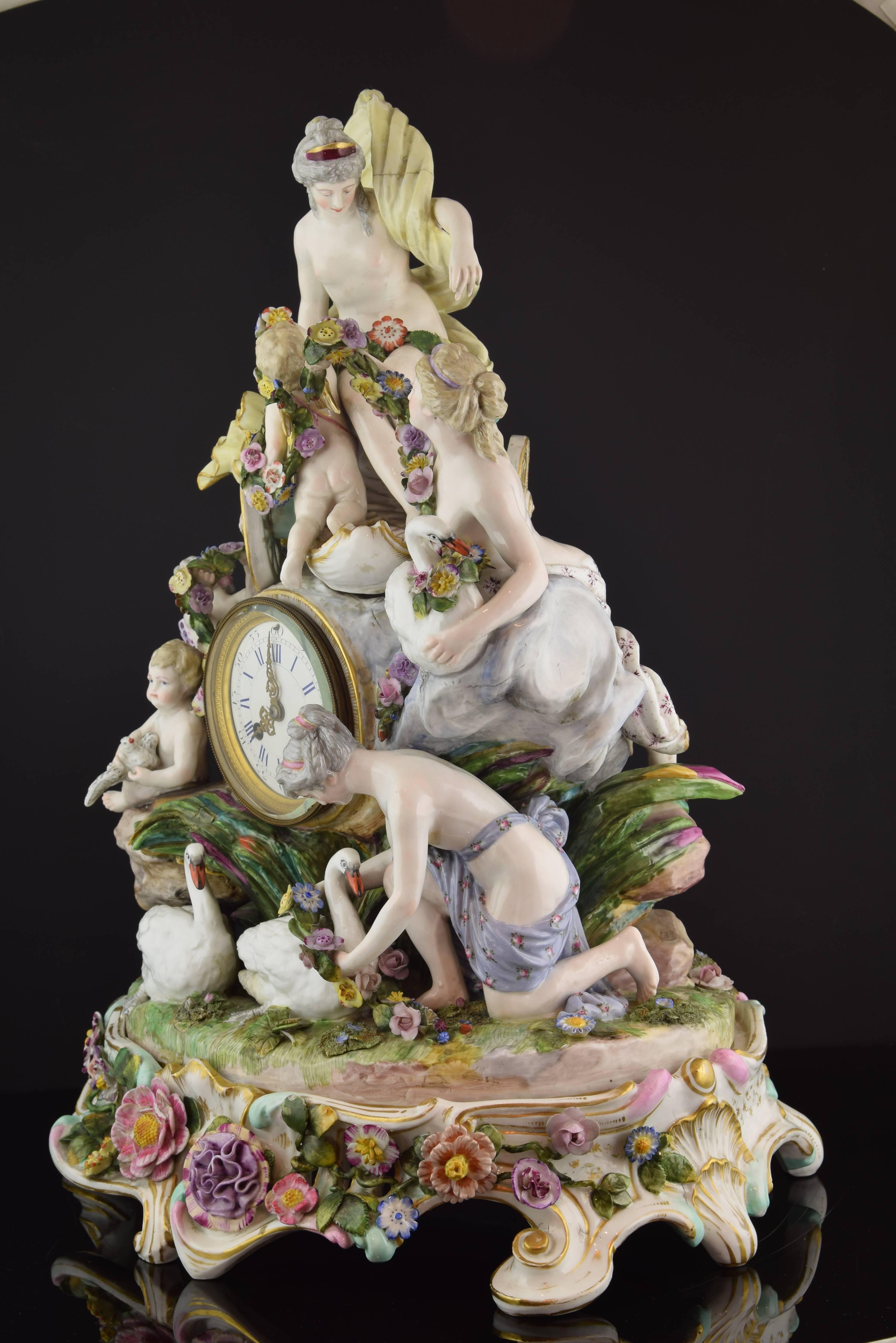 meissen clock