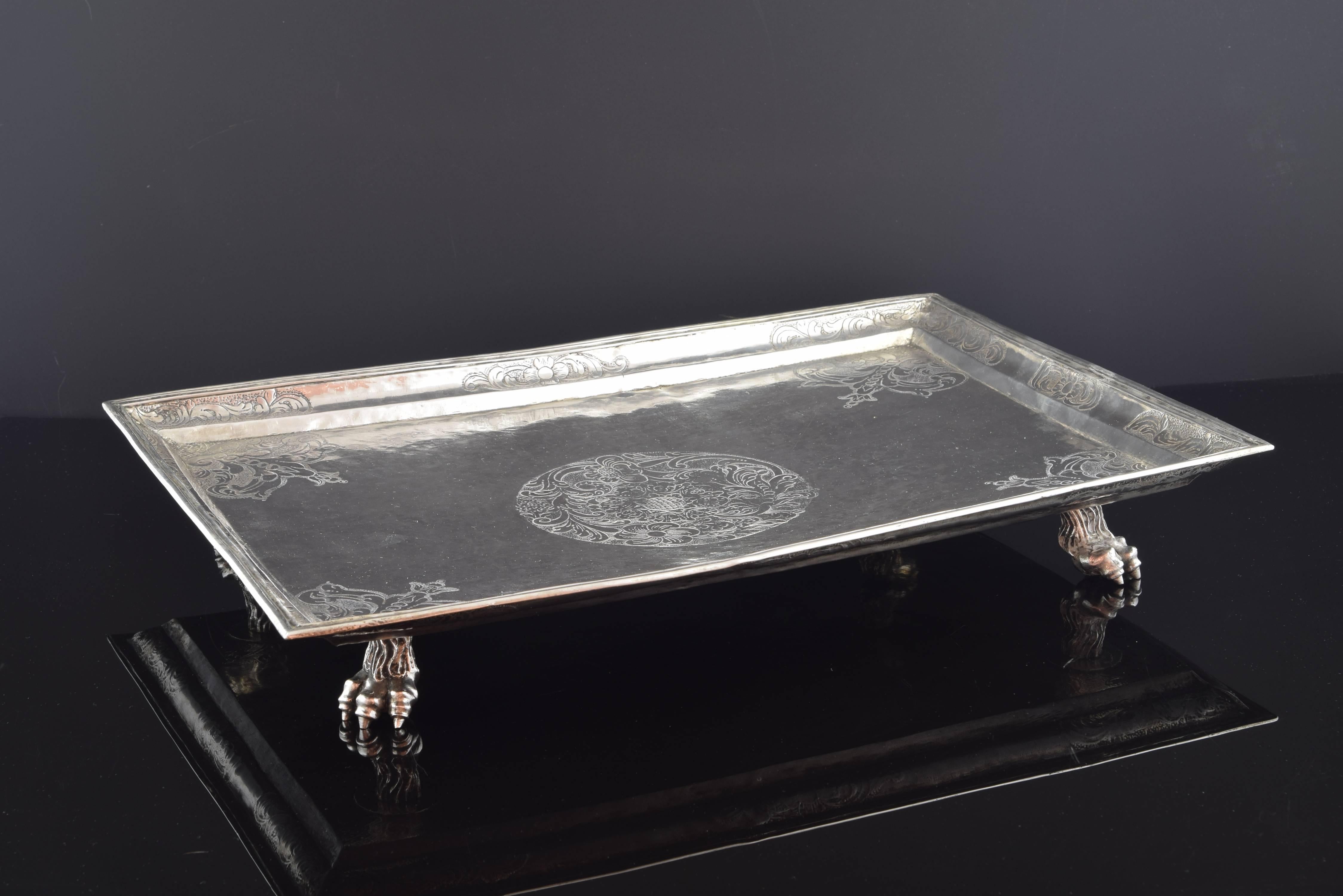 Silver Tray, Possibly Colonial 'South America', 18th Century 2