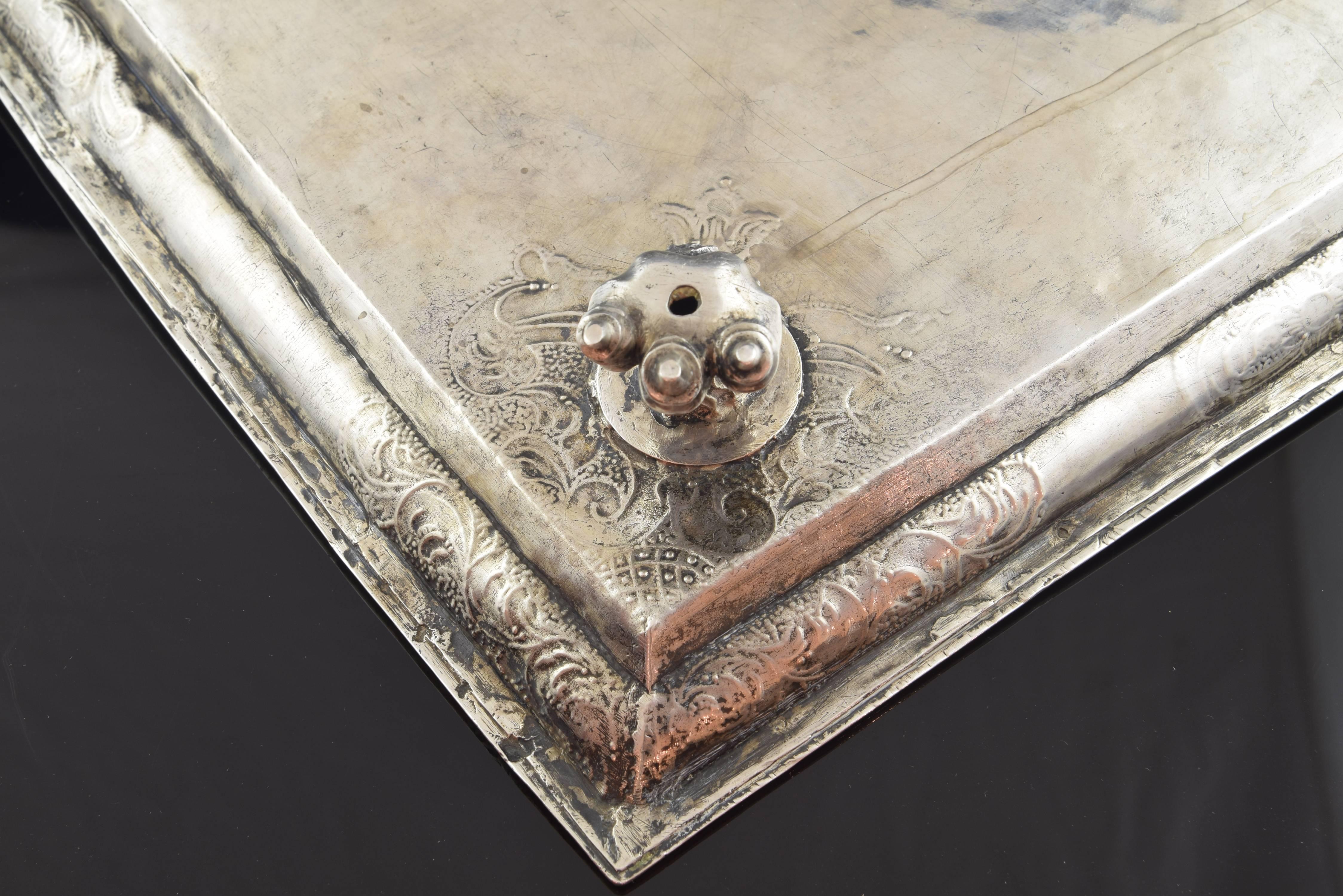 Silver Tray, Possibly Colonial 'South America', 18th Century 4