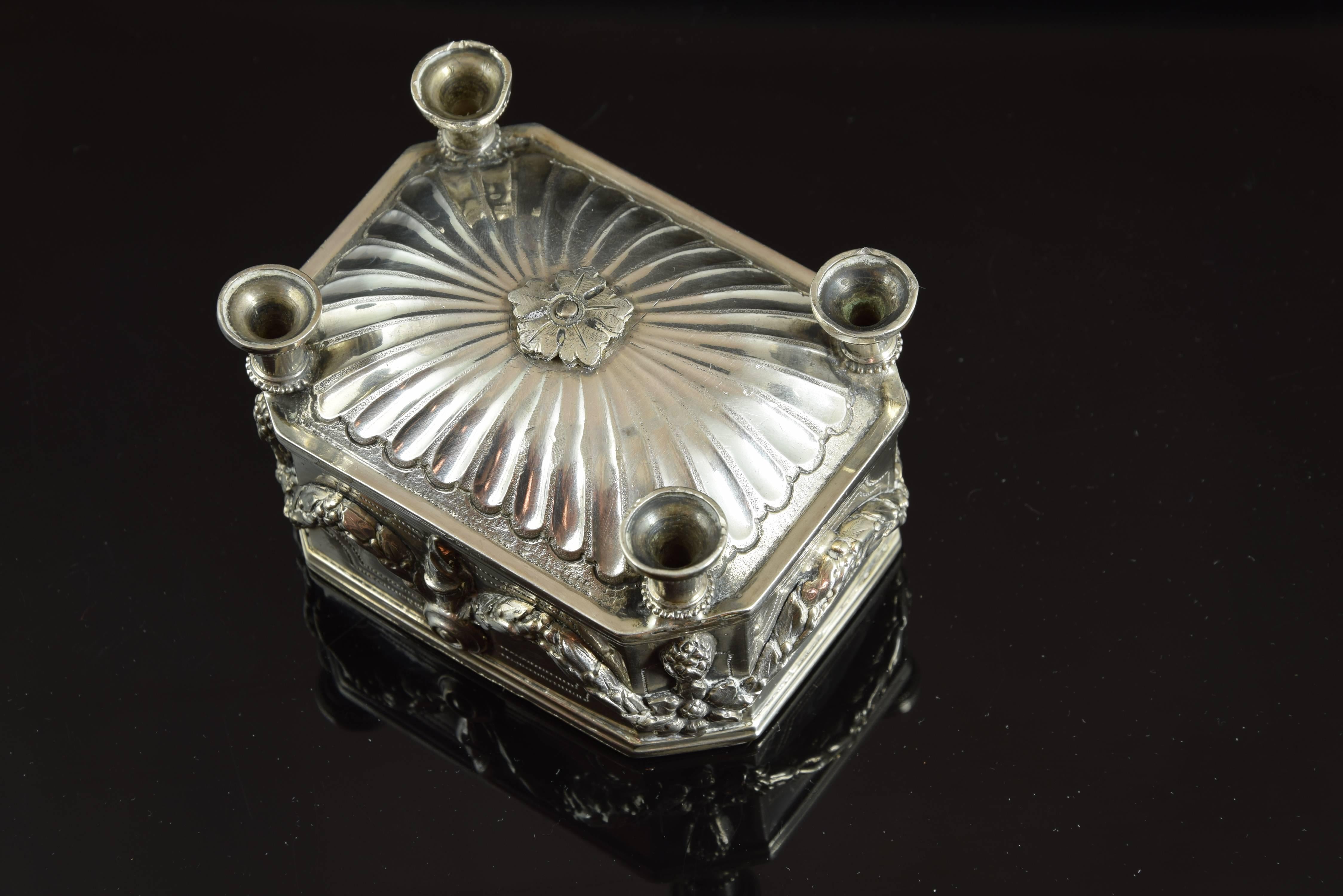 Silbernes Silberbesteck „“Kasten“, Stefano Olivero, Italien, möglicherweise 19. Jahrhundert (Neoklassisch) im Angebot