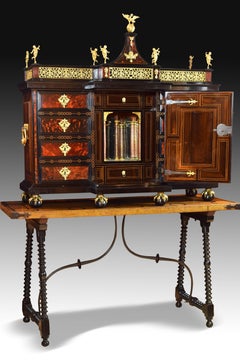 Italian Cabinet with Table, 17th Century