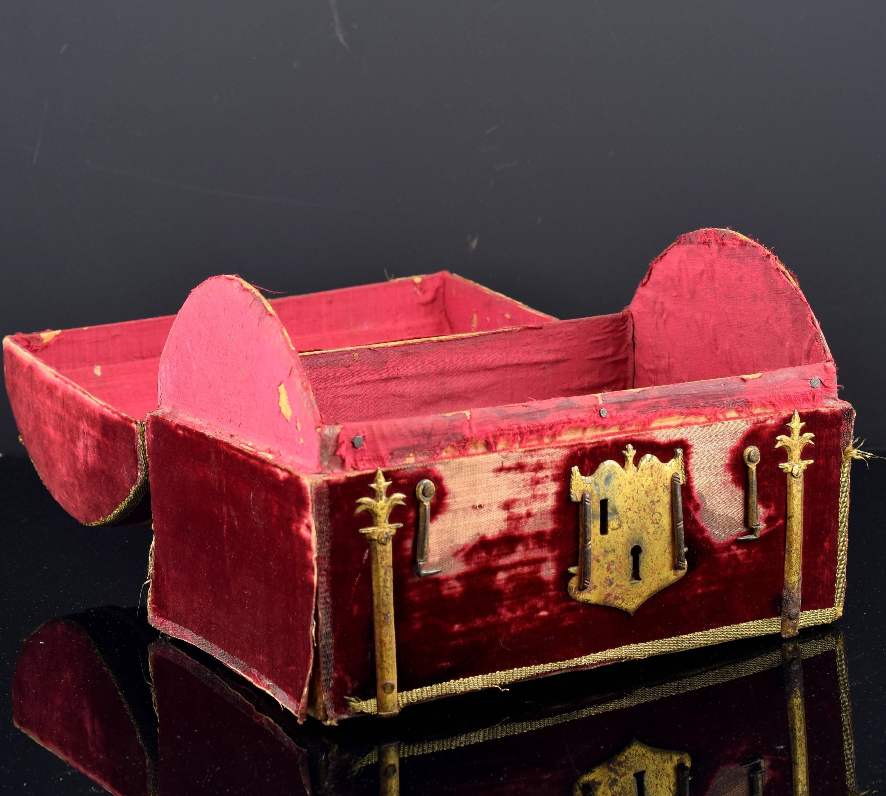 Renaissance Velvet Covered Chest, Spain, 16th Century