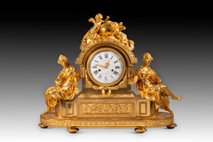 Louis XVI style table clock. Honoré Pons and Louis-Auguste Marquis. 19th century