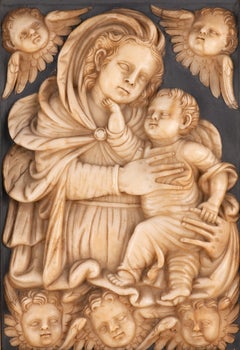 Virgin and Child. Carved alabaster. Attributed to PARDO, Gregorio (1513-1552).