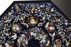Octagonal "Pietra Dura" Tabletop, Marble and Hardstones, 20th Century