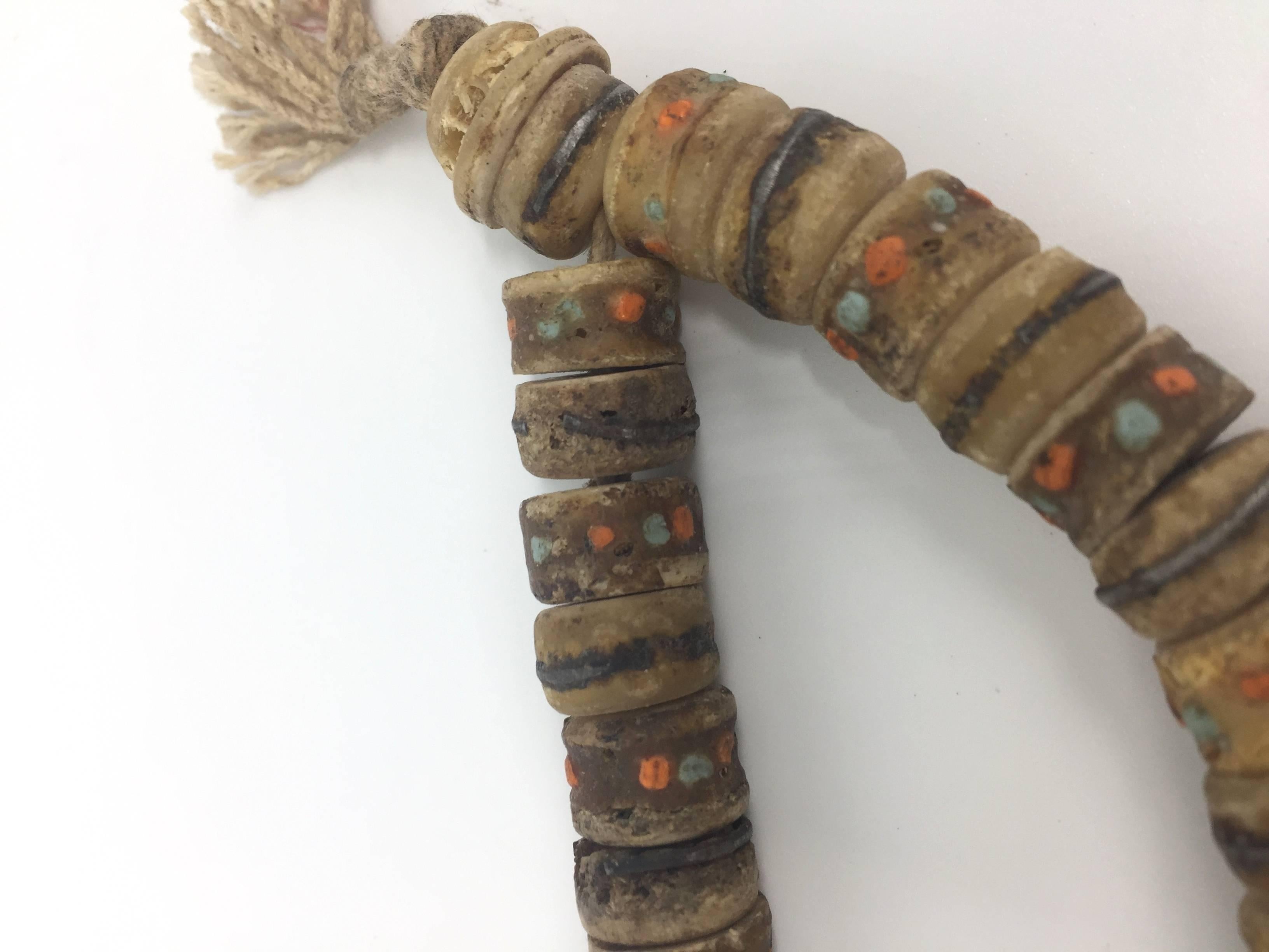 Metal Antique Tibetan Bone Necklace