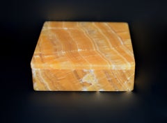 Huge Honey Onyx Box 4" Finely Made