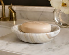 Onyx Soap Dish Turtle Catchall Oval Gemstone Dish