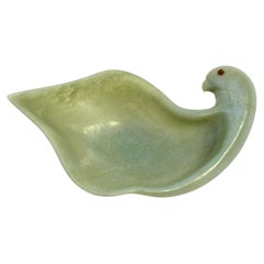 Aventurine Dove Bowl Hand Carved Gemstone Quartz Bowl
