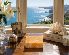 Handcrafted Honey Onyx Box by Italian Artisan 4"