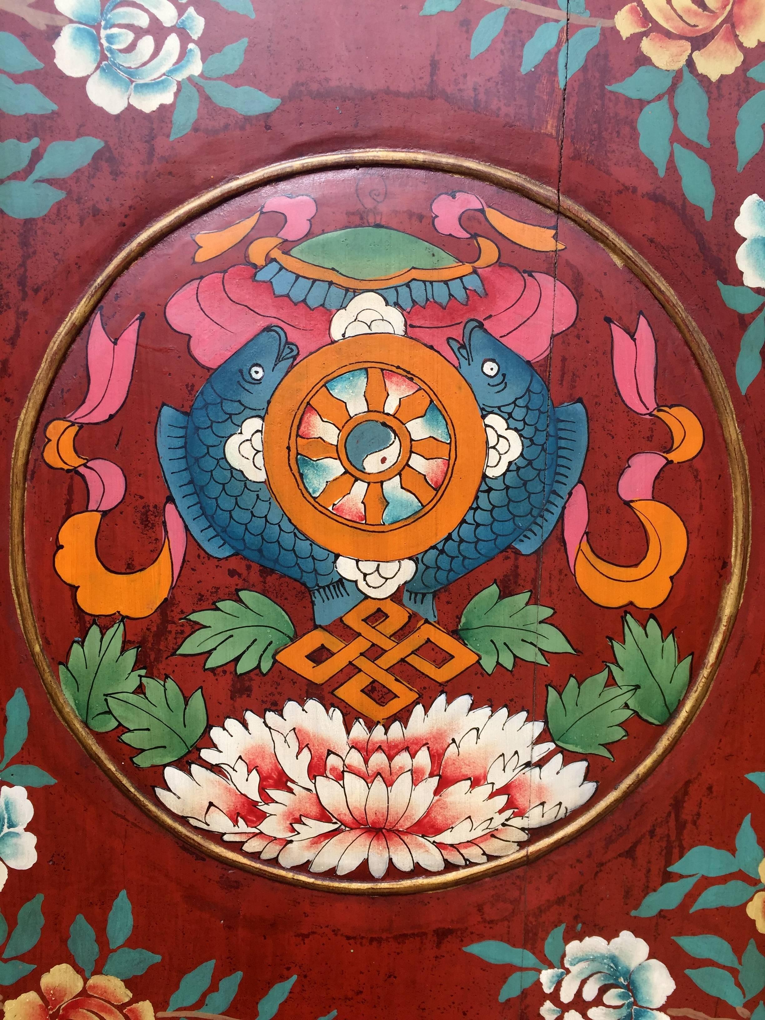 Large Antique Tibetan Cabinet 2