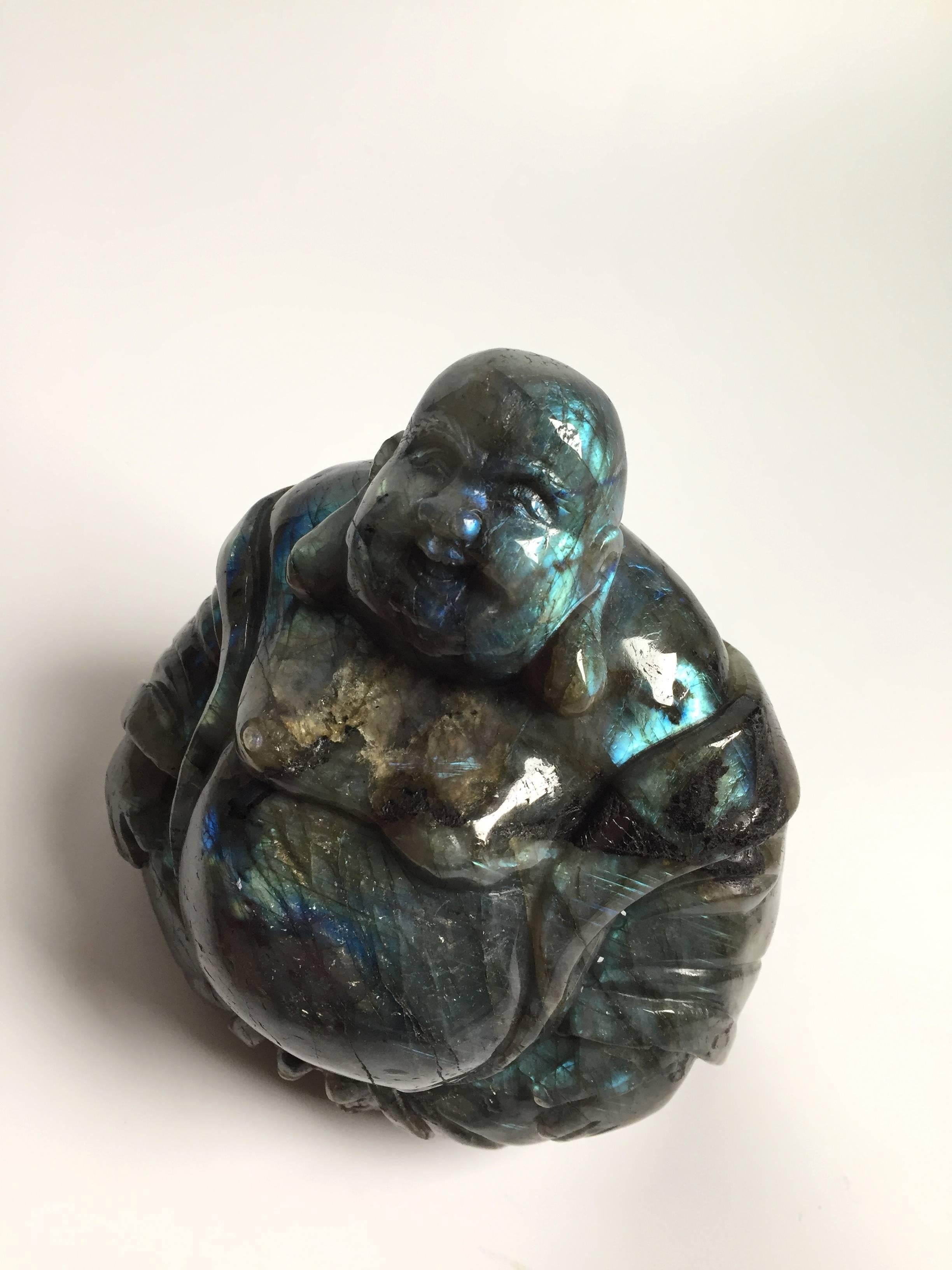Gemstone Happy Buddha Labradorite For Sale 3
