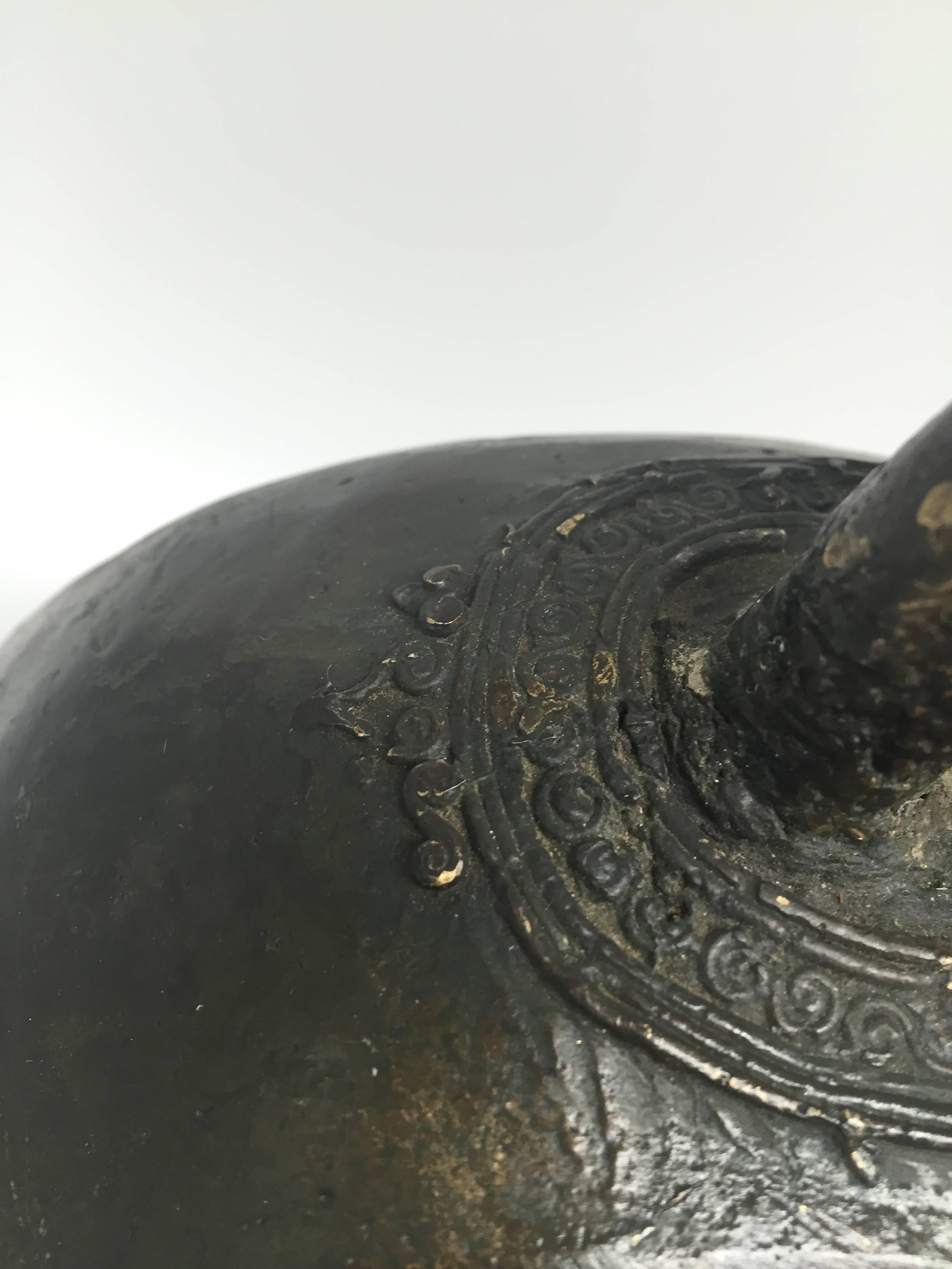Bronze Antique Tibetan Temple Bell Substantial 1