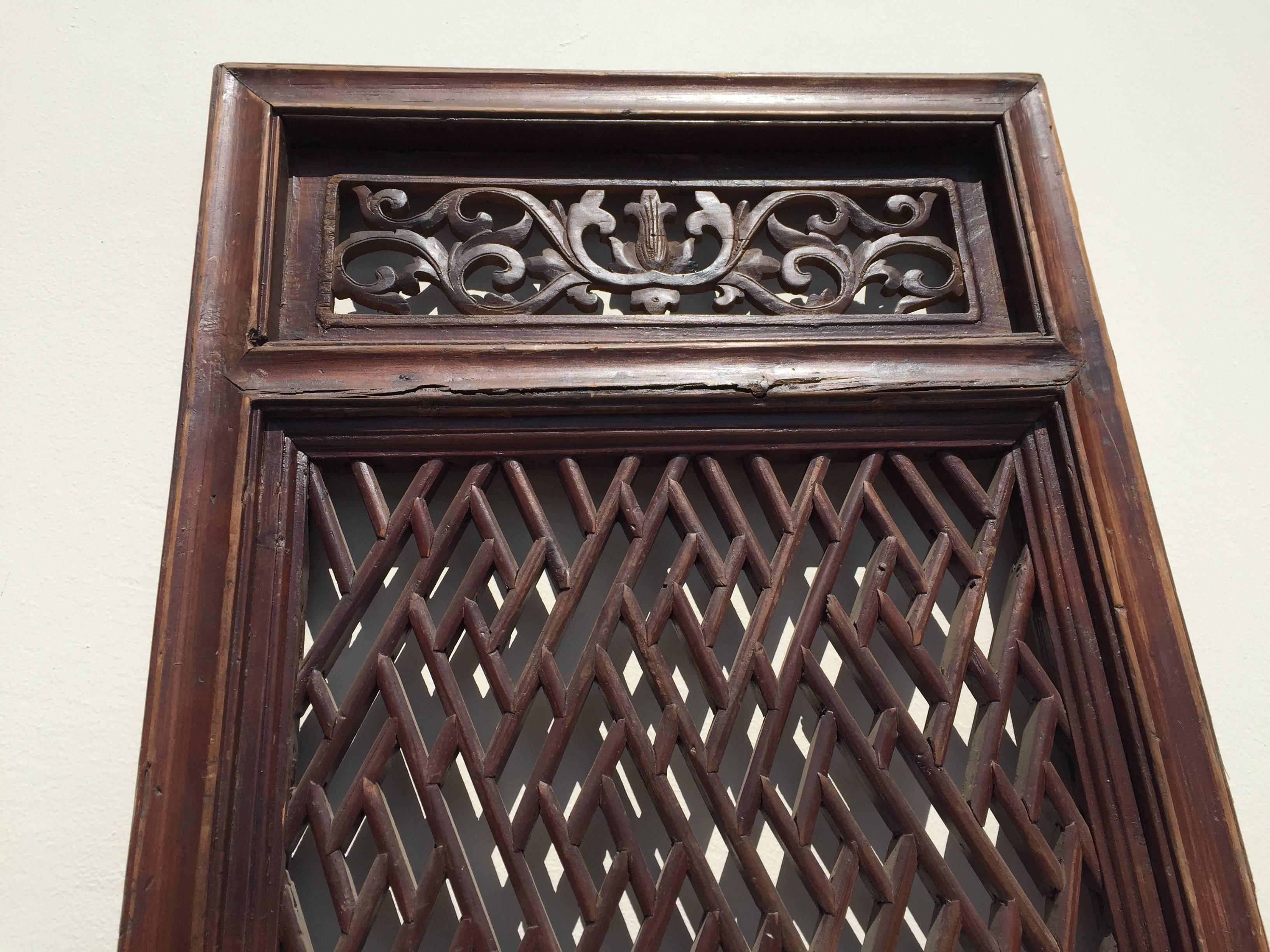 Joinery Antique Asian Screens, Set of Six, Full Size For Sale