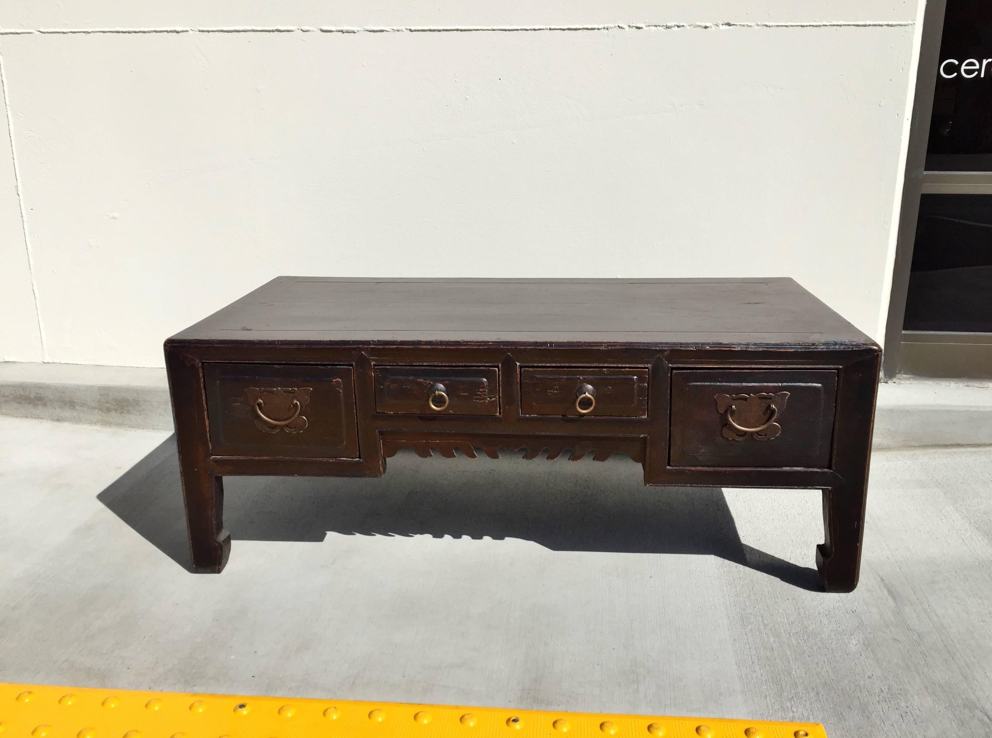Chinese Asian Coffee Table, Antique Low Table