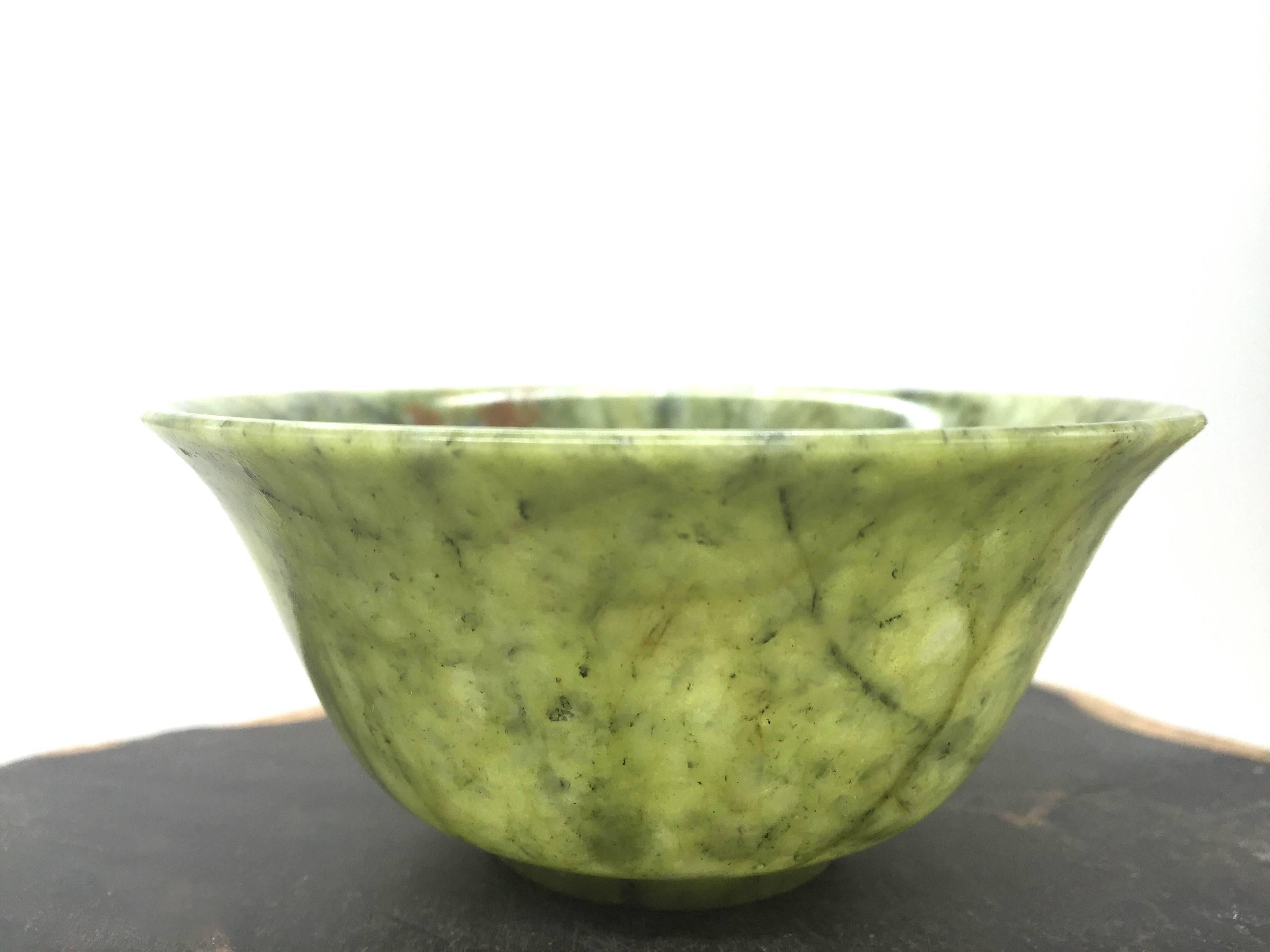 Contemporary Pair of Large Serpentine Bowls