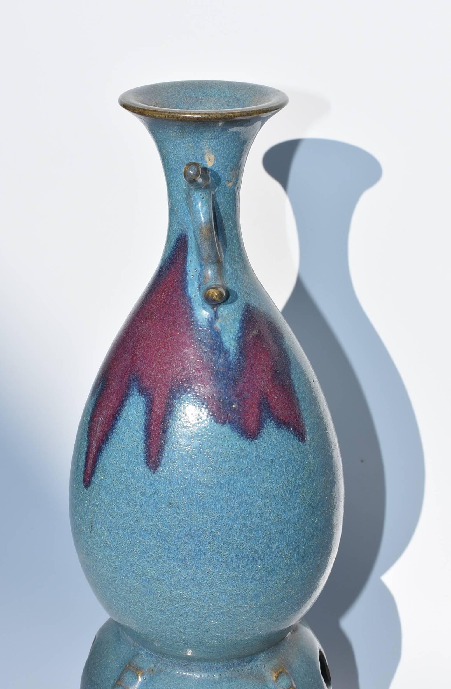 Chinese Tang Style Jun Ware Porcelain Vase, Censer 2