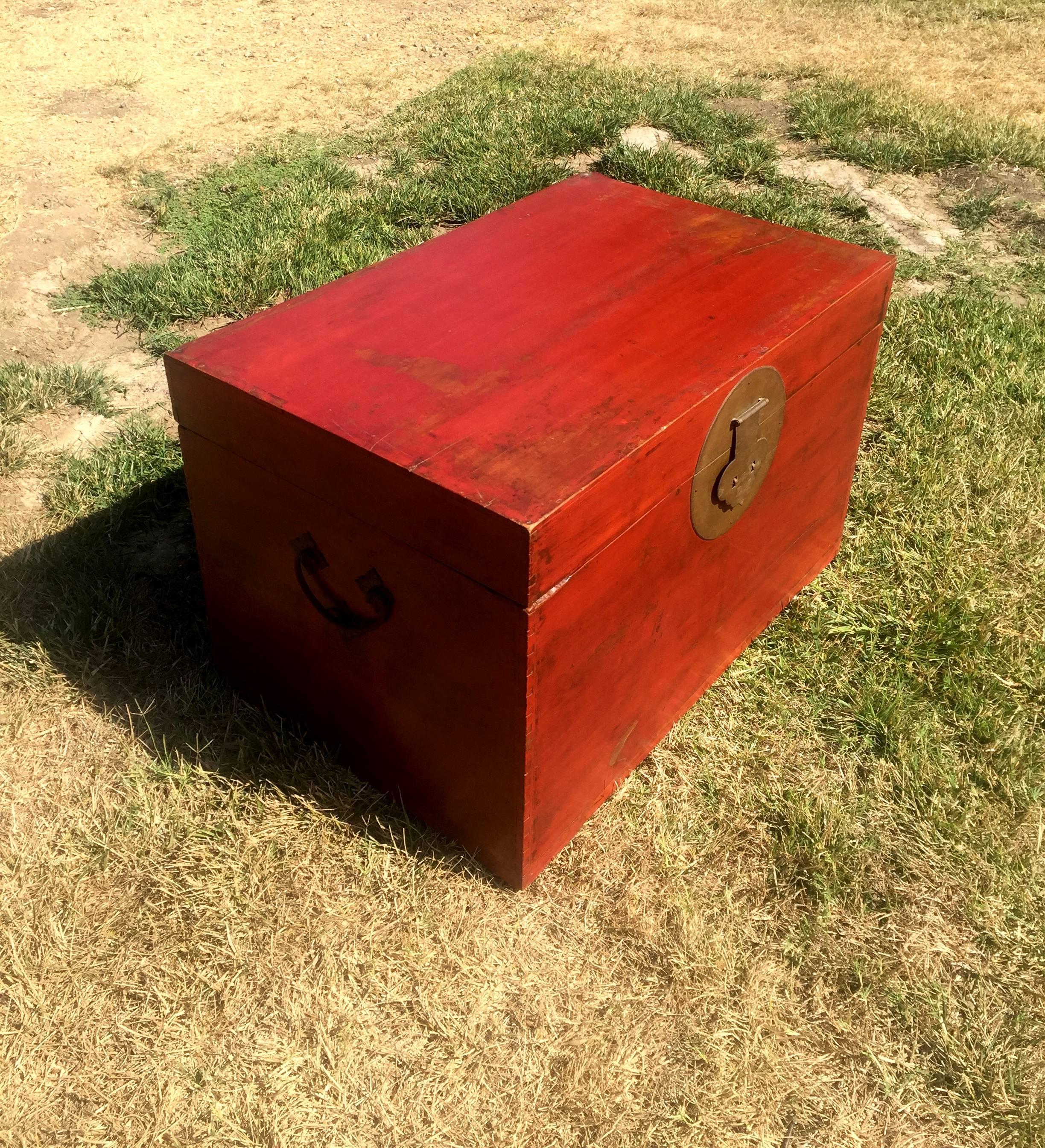 red chinese chest