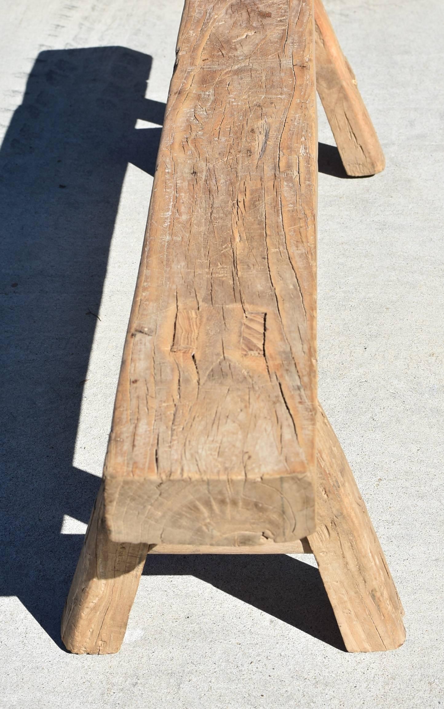 Antique Rustic Country Benches, Set of 2 3