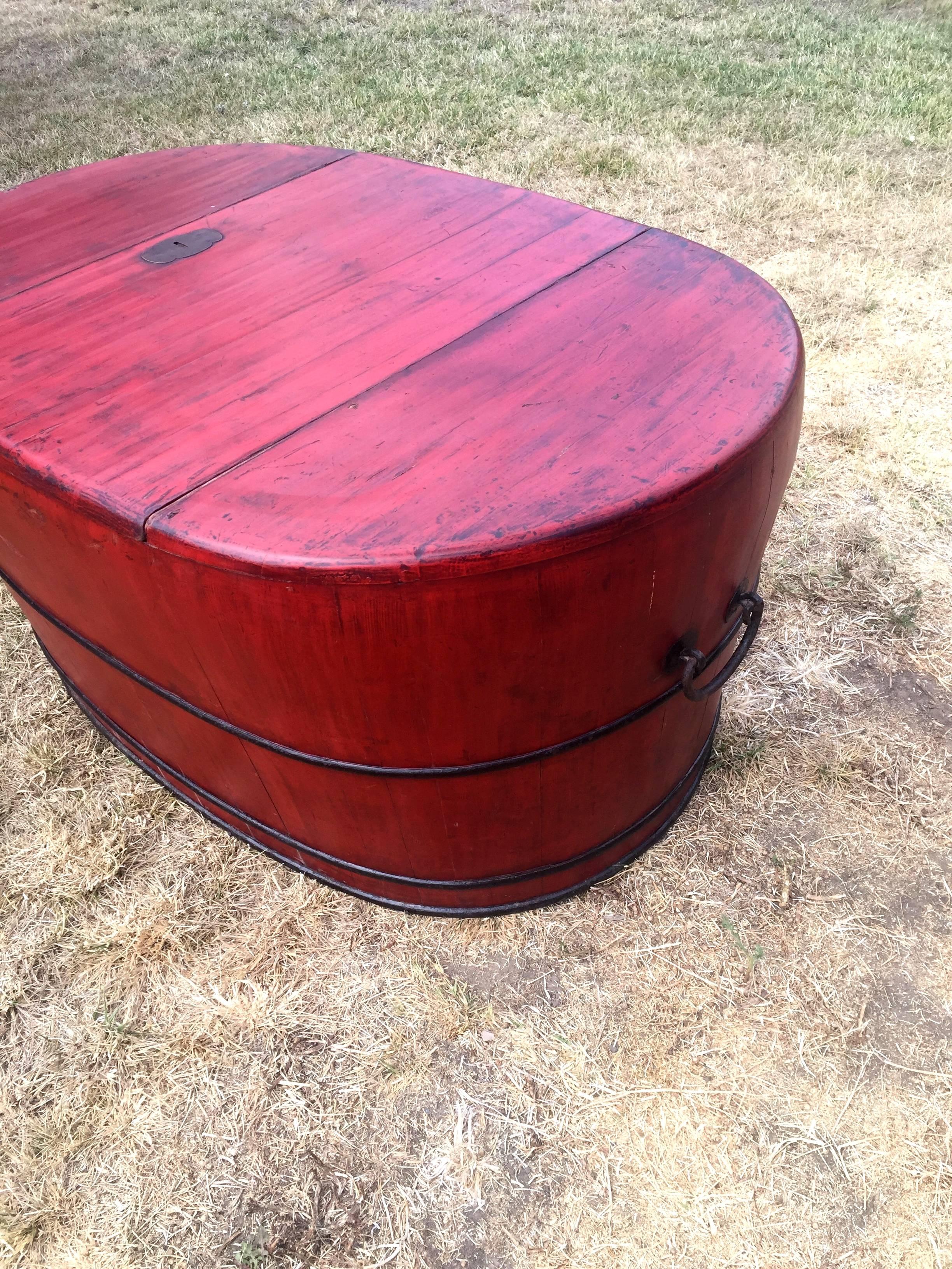 large red bucket