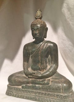 Antique Sri Lankan Kandyan Bronze Buddha