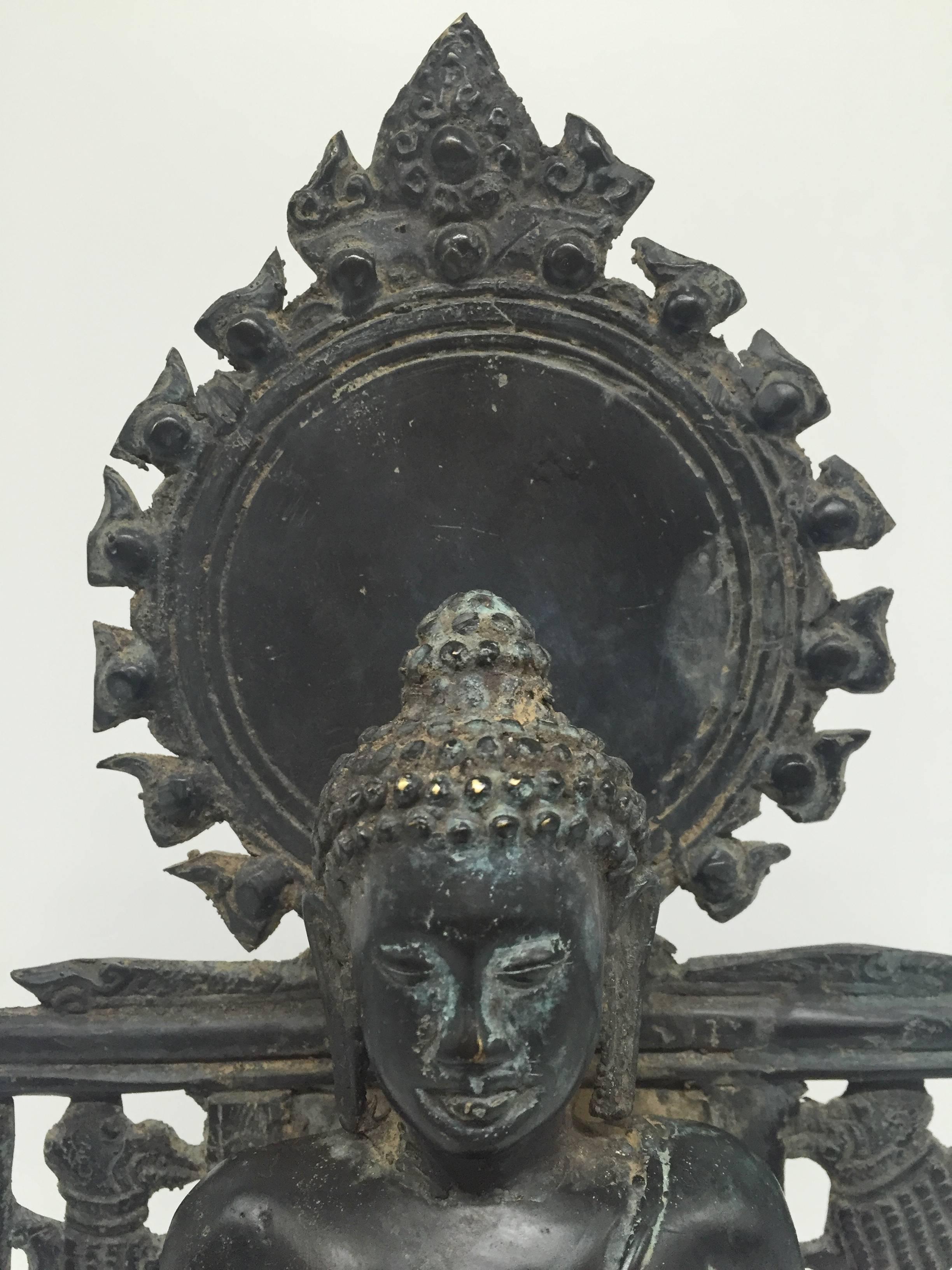 Antique Burmese Bronze Buddha 5