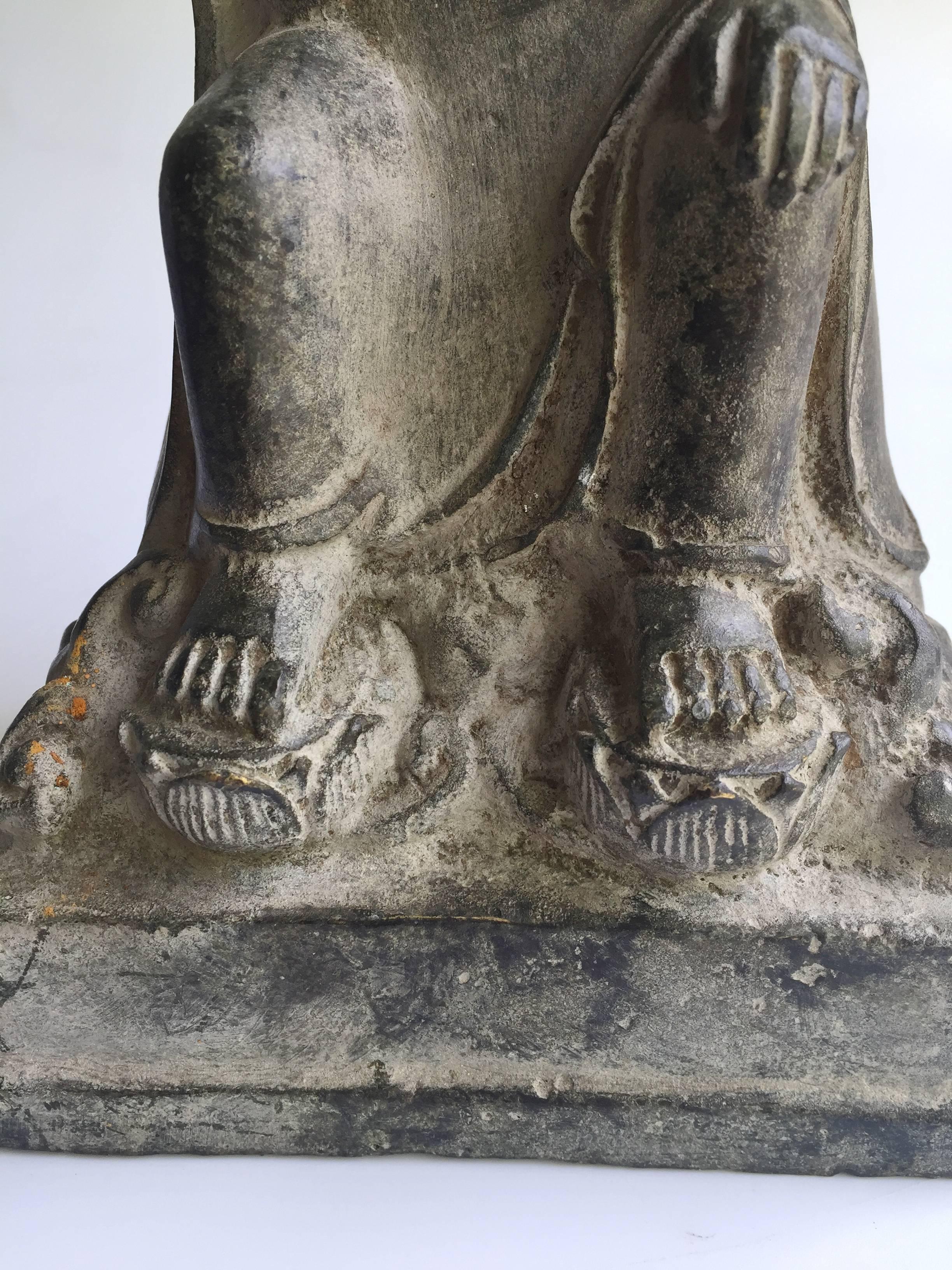 Antique Bronze No Fear Buddha 4