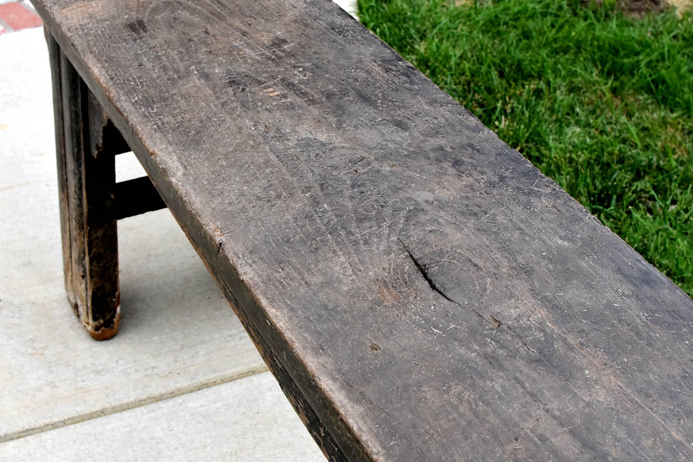 Joinery 18th Century Bench, 16 Feet Long
