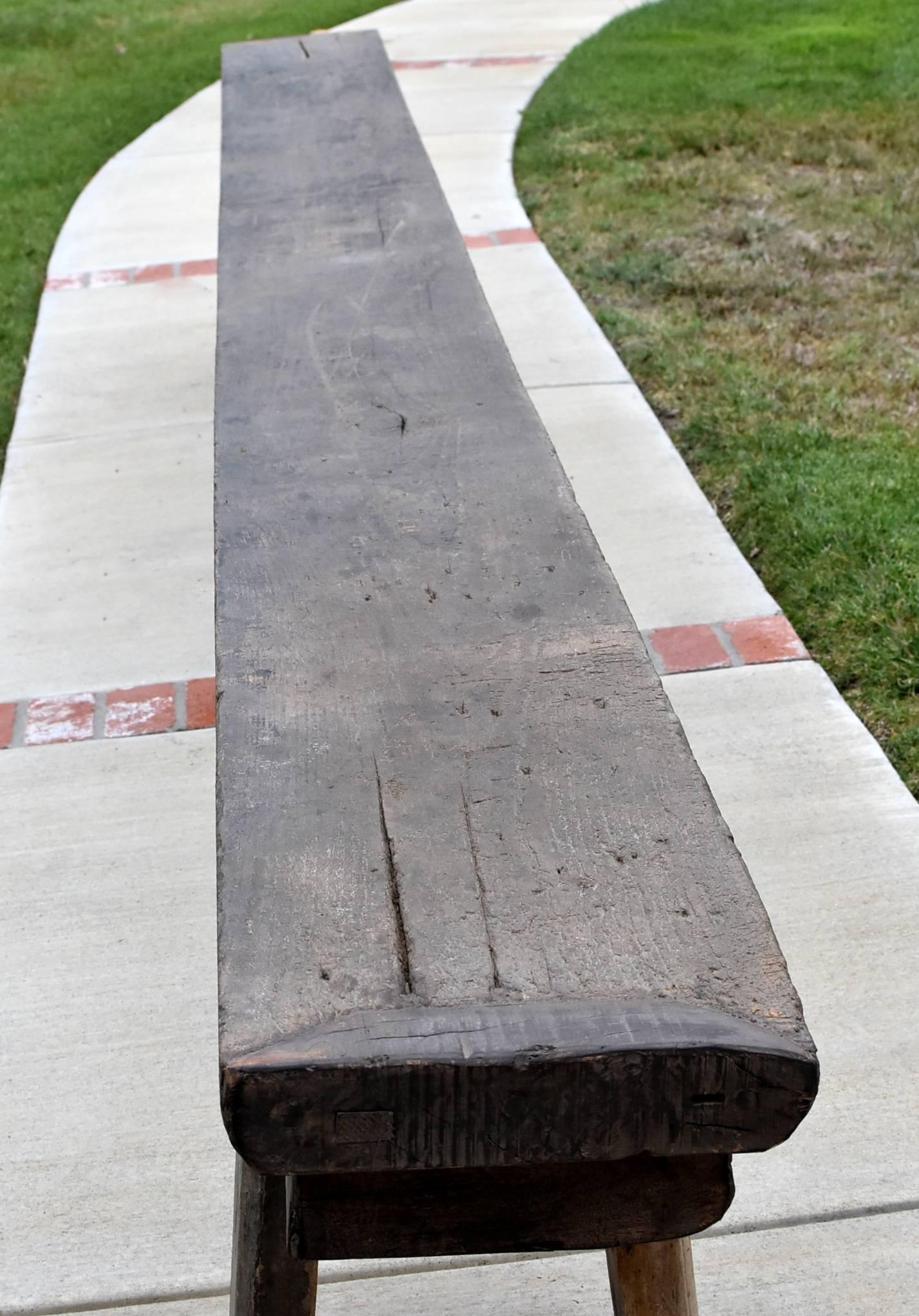 18th Century Bench, 16 Feet Long 1