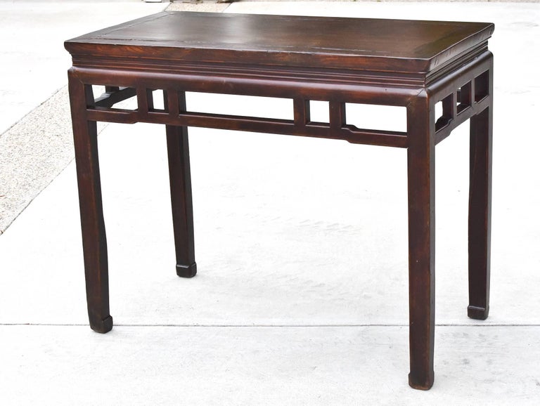 Chinese Antique Side Table, Ming Style, Double Sided at 1stDibs