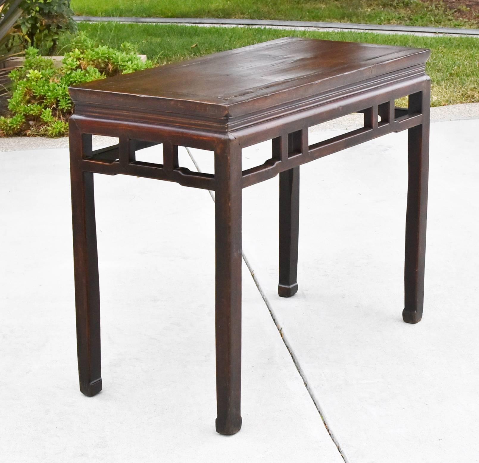 Joinery Chinese Antique Side Table, Ming Style, Double Sided