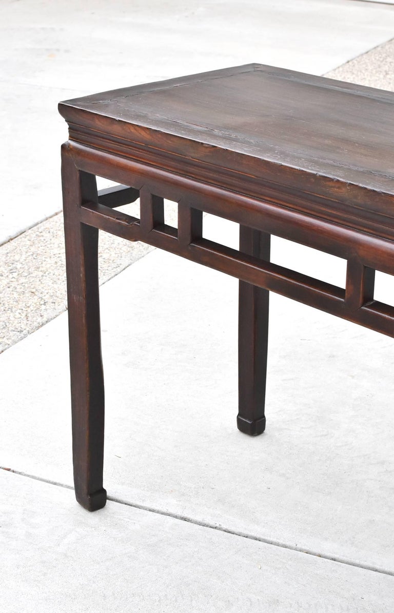 Chinese Antique Side Table, Ming Style, Double Sided at 1stDibs